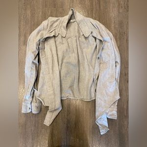 Madewell Front Tie Button Up